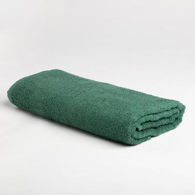 Полотенце махровое Экономь и Я 30х60 см, цв- темно-зеленый, 100% хлопок, 320 гр/м2