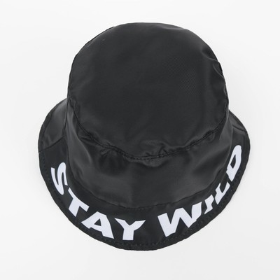 Панама Stay wild, чёрная