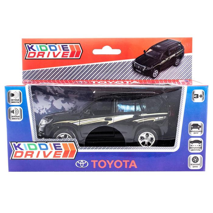 Модель автомобиля Toyota Prado, черный, инерционный, свет, звук - Фото 1