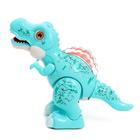 Динозавр «Вилли», свет и звук, работает от батареек, цвет зеленый - фото 24595785