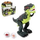 Динозавр «Рекс», откладывает яйца, проектор, свет и звук, работает от батареек, цвет зелёный - фото 5045284