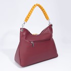 Сумка-мешок, отдел на молнии, 3 наружных кармана, длинный ремень, цвет бордовый/жёлтый - фото 21304645