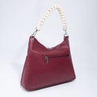 Сумка-мешок, отдел на молнии, 3 наружных кармана, длинный ремень, цвет бордовый - фото 21304652