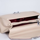 Сумка-мессенджер на клапане, цвет коричневый/бордовый - фото 21304764