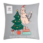 Чехол на подушку Этель "Время нарядить елочку!" 40х40 см, велюр, 100% п/э - фото 24051871 Чехол на подушку Этель "Время нарядить елочку!" 40х40 см, велюр, 100% п/э - фото 24051871