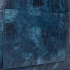 Сумка-тоут на молнии, наружный карман, длинный ремень, цвет синий - фото 21304836