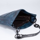 Сумка-тоут на молнии, наружный карман, длинный ремень, цвет синий - фото 21304839