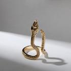 Кольцо «Змея» удушье, цвет золото, безразмерное - Фото 1