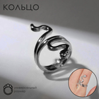 Кольцо «Змея» спиралька, цвет серебро, безразмерное - фото 4651105