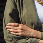 Кольцо «Волна» завитое, цвет золото, безразмерное - фото 21304903