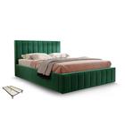 Кровать Вена с орт. основанием 1400х2000 Зеленый велюр - Фото 1