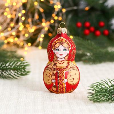 Ёлочное украшение «Девочка в русском сарафане» h=10 см