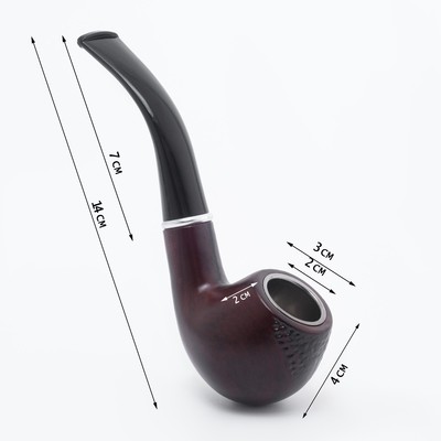 Курительная трубка для табака "Командор", классическая, 14х 4 х 4.5 см