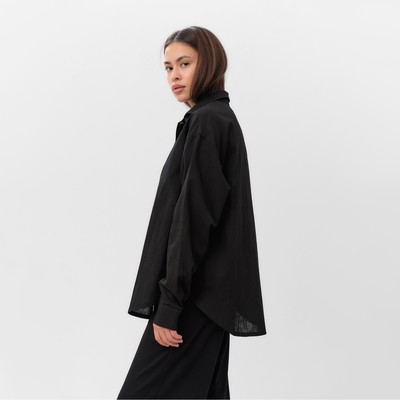 Рубашка женская MIST: Classic Collection, размер 52-54, чёрная