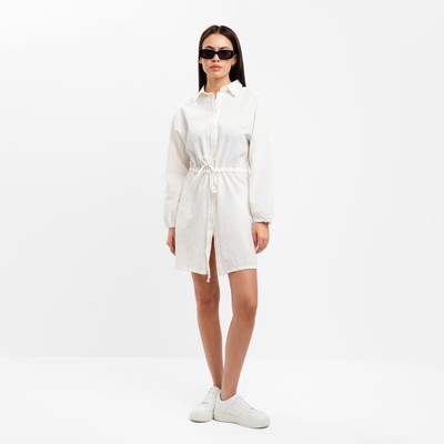 Платье летнее женское с кулиской MIST размер 44-46, цвет белый