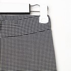 Леггинсы женские, цвет чёрный/принт гусиная лапка, размер 54 7092258