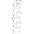 Полка угловая  Стайл, 300х300х1880, Крафт - фото 49528371