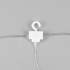 Гирлянда «Занавес» 2.8 × 3 м роса на крючках, IP20, серебристая нить, 300 LED, свечение белое, мерцание, USB - Фото 6