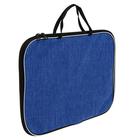 Папка с ручками текстильная А4, Calligrata «Офис», для бумаг, для офиса, нейлон 600D, лён, синяя, ПМ/1, 350×270×20 мм, - Фото 2