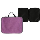 Папка с ручками текстильная А4, Calligrata «Офис», для бумаг, для офиса, нейлон 600D, лён, фиолетовая, ПМ/1, 350×270×20 мм - Фото 1