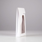 Кондитерская упаковка без печати, с окном, 10 шт., 12×3×20 см 7087391