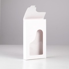 Кондитерская упаковка без печати, с окном, 10 шт., 12×3×20 см 7087391