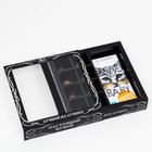 Коробка под 8 конфет + шоколад, с окном , "Мужская", черная, 17,7 х 17,85 х 3,85 см, набор 5 - фото 30754859