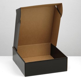 Подарочная коробка "100% Мужик", чёрный, 28,5 х 9,5 х 29,5 см, набор 5 шт.