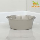Миска, 1.8 л, стандартная, рельефная, нержавеющая сталь - Фото 1