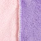 Чалма для сушки волос Этель «Двухцветная», цв.розовый/фиолетовый, 65*25 см, 100% п/э - фото 9241695