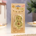 Свеча в торт «Цифра 8», золотая, 5.5 см - Фото 3