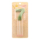 Свеча в торт на шпажке «Цифра 7», зеленая, 5 см - Фото 5