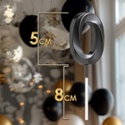 Свеча в торт на шпажке «Цифра 0», черная, 5 см - Фото 2