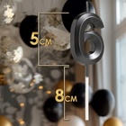 Свеча в торт на шпажке «Цифра 6», черная, 5 см - Фото 2