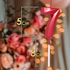 Свеча в торт на шпажке «Цифра 7», красная, 5 см - Фото 2