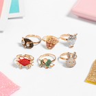 Кольцо «Выбражулька. Рельеф», форма МИКС, цветное, безразмерное - Фото 7