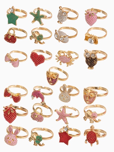 Кольцо «Выбражулька. Рельеф», форма МИКС, разноцветное, безразмерное