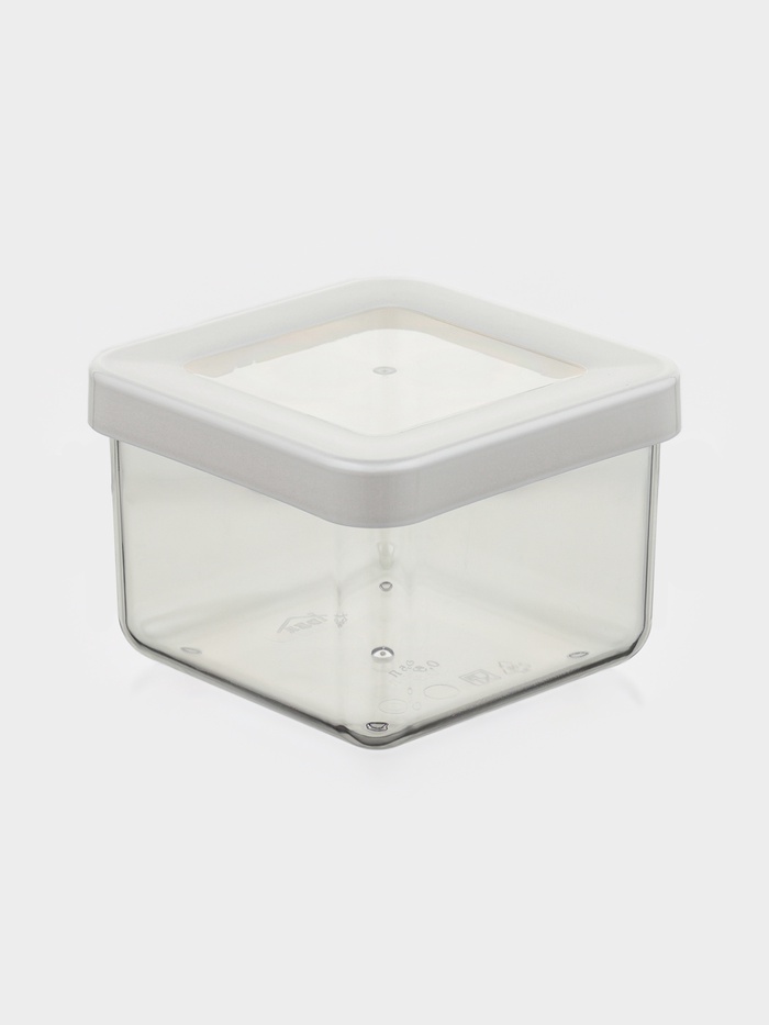 Ёмкость для хранения сыпучих продуктов IDEA «Степ», 500 мл, 10×7 см, пластик, крышка белая - Фото 1