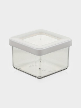 Ёмкость для хранения сыпучих продуктов IDEA «Степ», 500 мл, 10×7 см, пластик, крышка белая