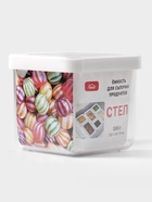 Ёмкость для хранения сыпучих продуктов IDEA «Степ», 650 мл, 10×9.5, пластик, крышка белая - Фото 4