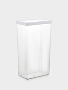 Банка для хранения сыпучих продуктов IDEA «Степ», 3.2 л, 16×10×28 см, пластик, крышка белая - Фото 1