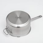 УЦЕНКА Сотейник, 10 л, d=28 см, нержавеющее тройное дно, индукция - Фото 4