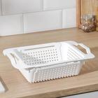 Мойка-сушилка раздвижная, 30×19.5 см, белый - Фото 4