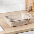 Мойка-сушилка раздвижная, 30×19,5 см, цвет латте - Фото 4