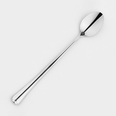 Ложка для коктейля «Мондиал», длина 19.5 см, толщина 2.5 мм, цвет серебряный