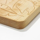 Доска разделочная деревянная «Для прекрасных блюд», 35×20×2 см - Фото 4