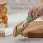 Устройство для фаршировки овощей Доляна «Прино», 4 насадки, пластик, зелёное - Фото 3