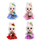 Ёлочная игрушка - подвеска из пенопласта «Зайка с цветами», 13 см - Фото 2