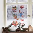 Наклейки на стекло «Новогодние сладости», многоразовые, 20 × 34 см - Фото 2