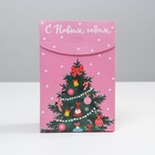 Коробка складная «Розовые сладости», 15 х 7 х 22 см, Новый год (комплект 2 шт) - фото 22536764